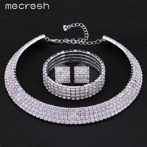 CRYSTAL necklace set,=3 piece set